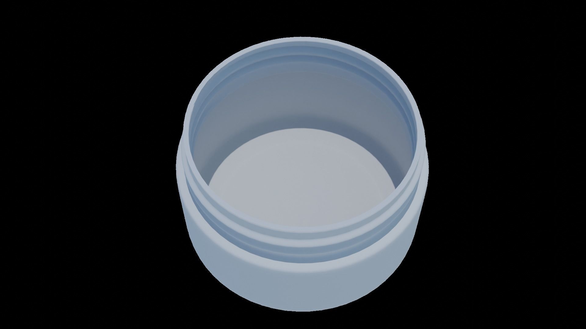 cosmetic cream jar 3D model_1