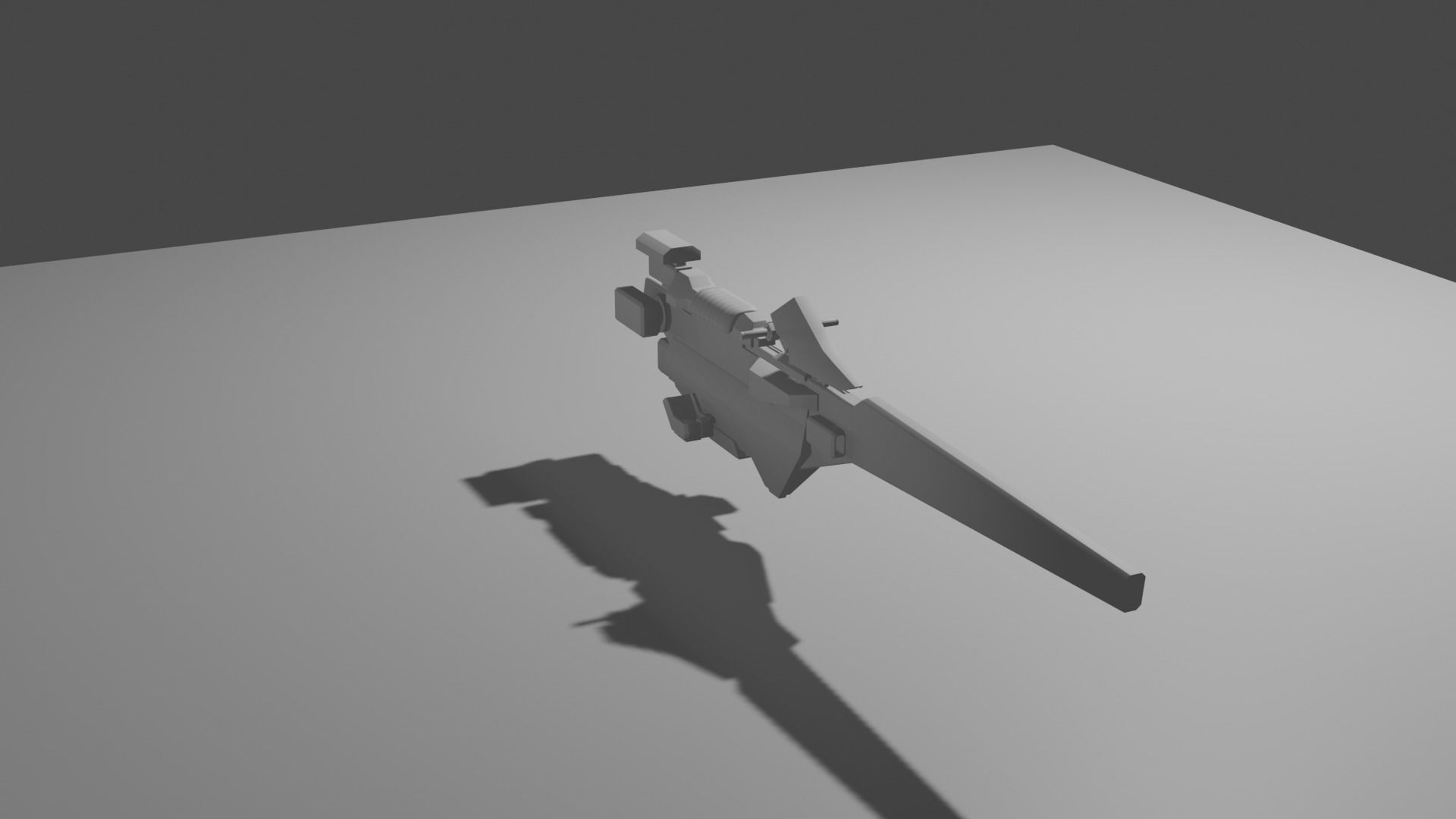 Hoverbike gun Free 3D model_3