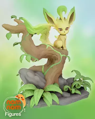 Leafeon - Eevee evolution - Pokemon 3D print model