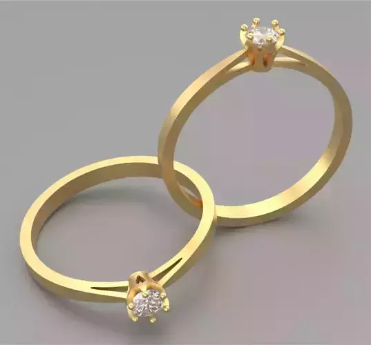 Ring Solitaire R-001