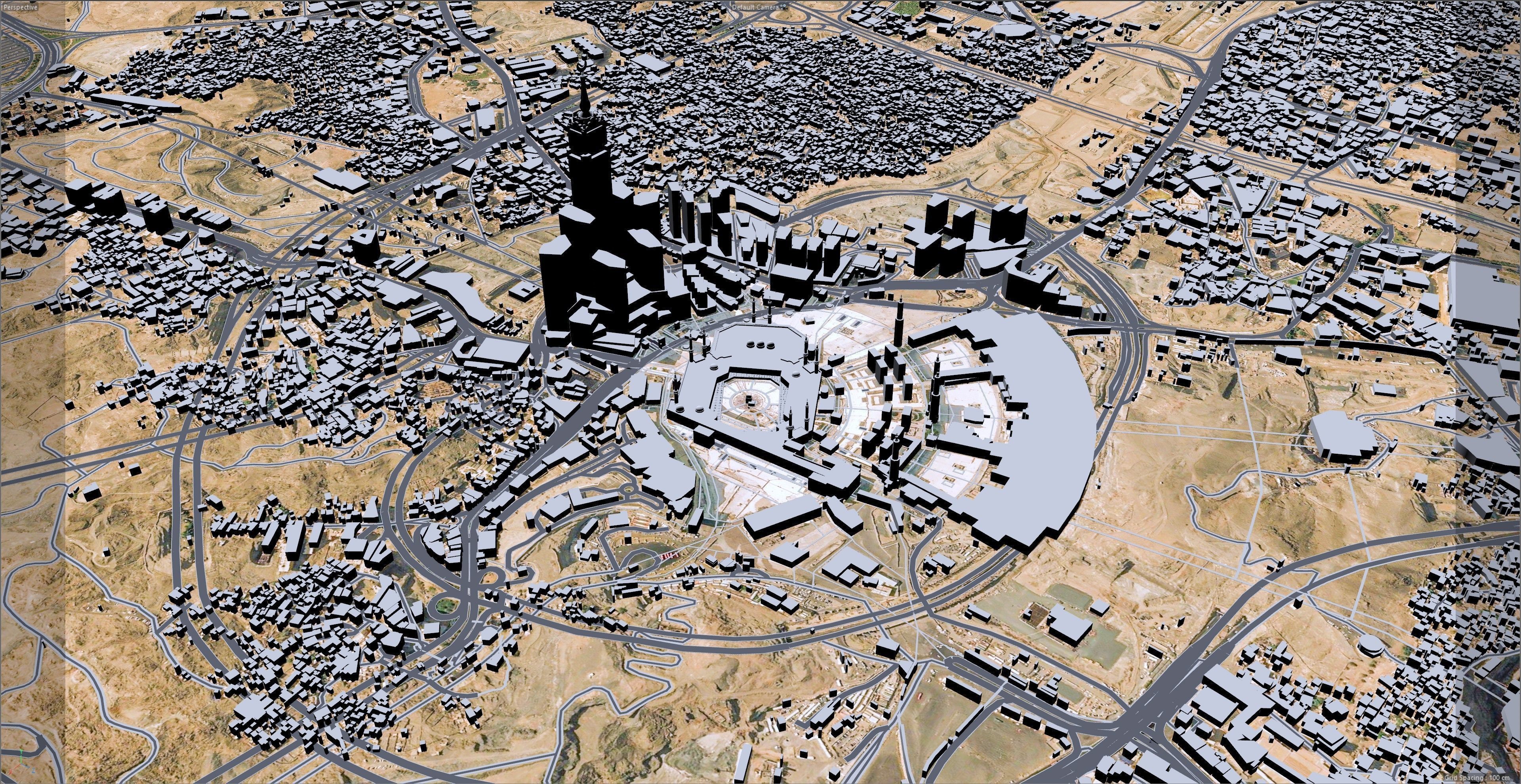 Mecca Downtown Saudi Arabia Low-poly 3D model_13
