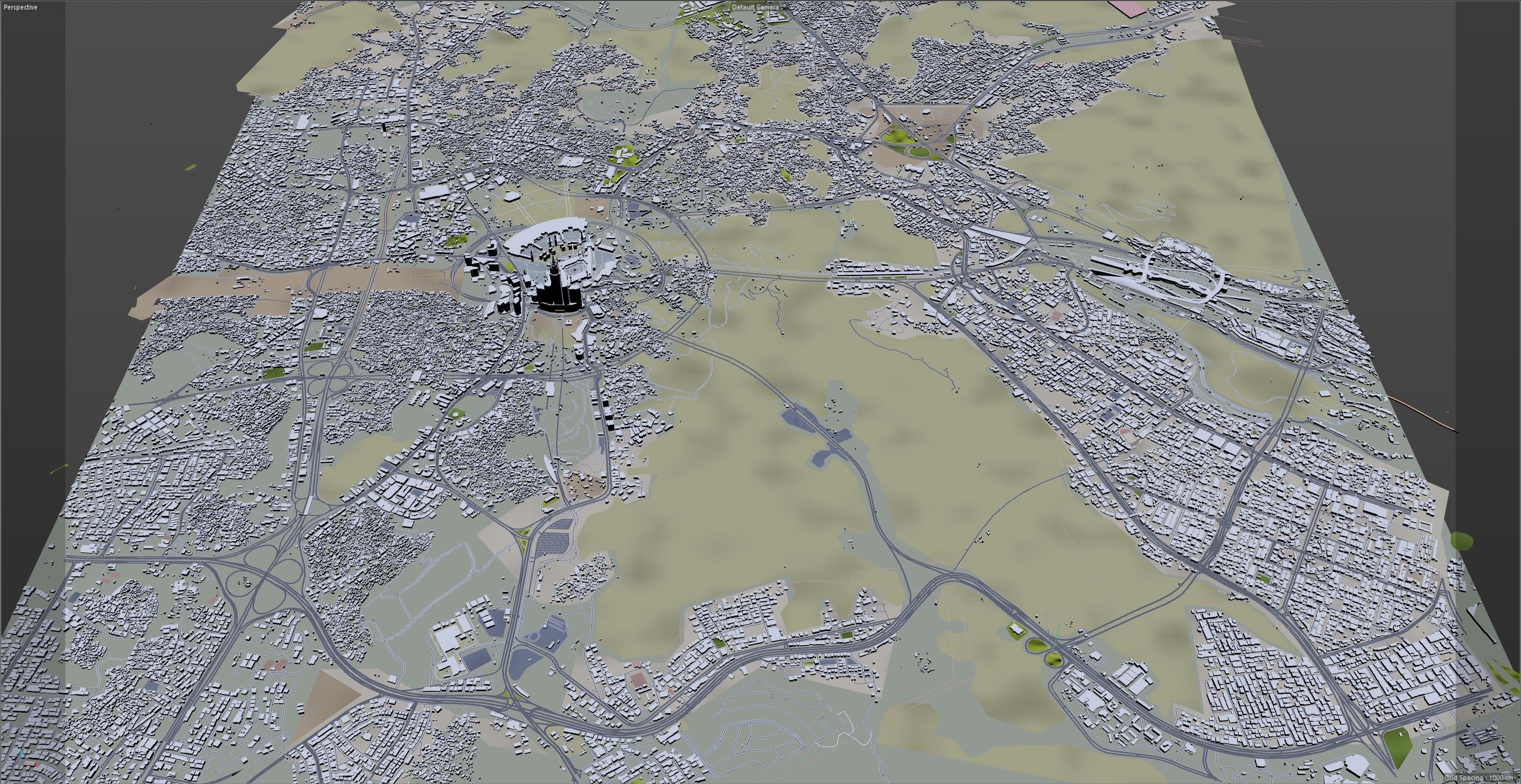 Mecca Downtown Saudi Arabia Low-poly 3D model_11