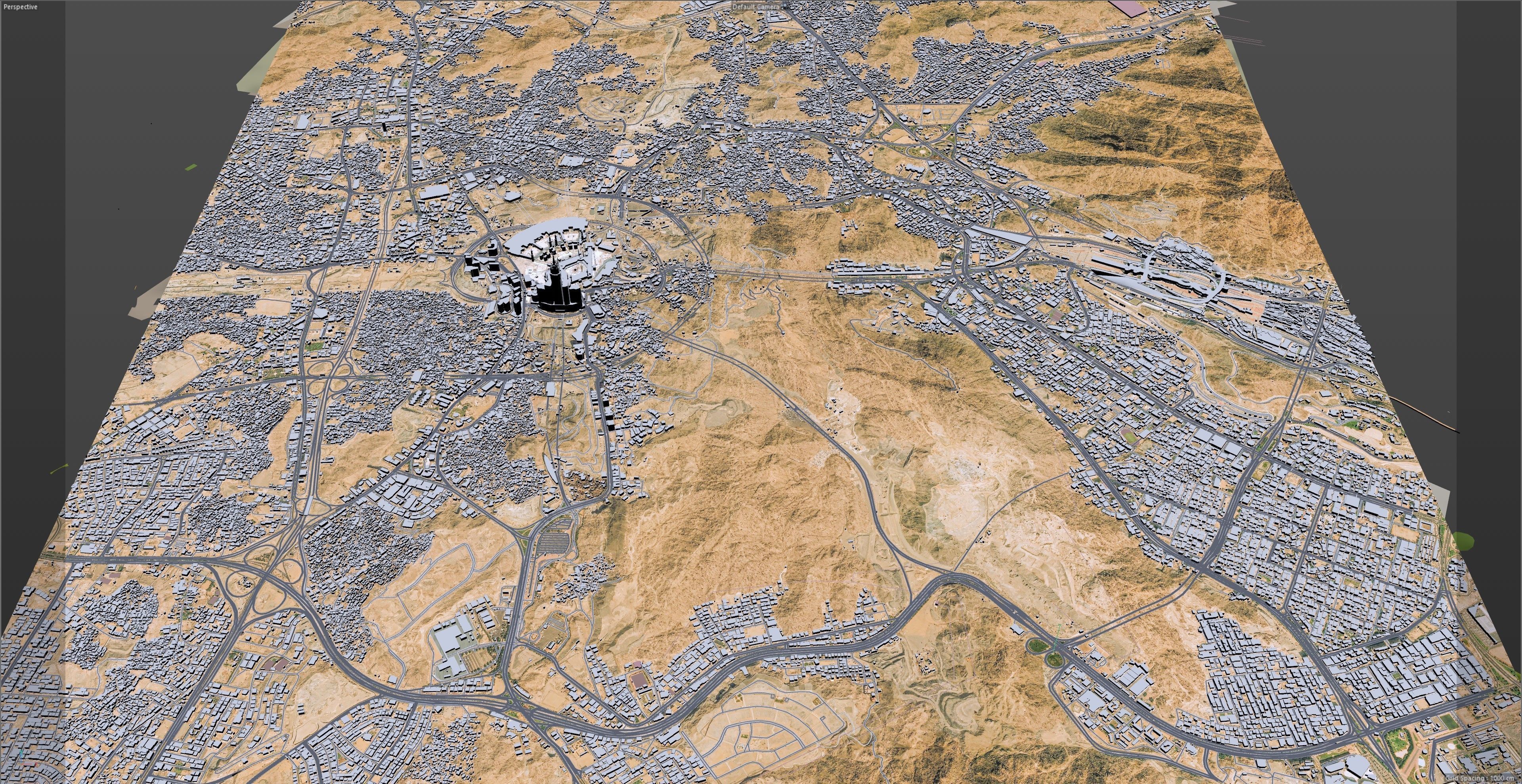 Mecca Downtown Saudi Arabia Low-poly 3D model_10