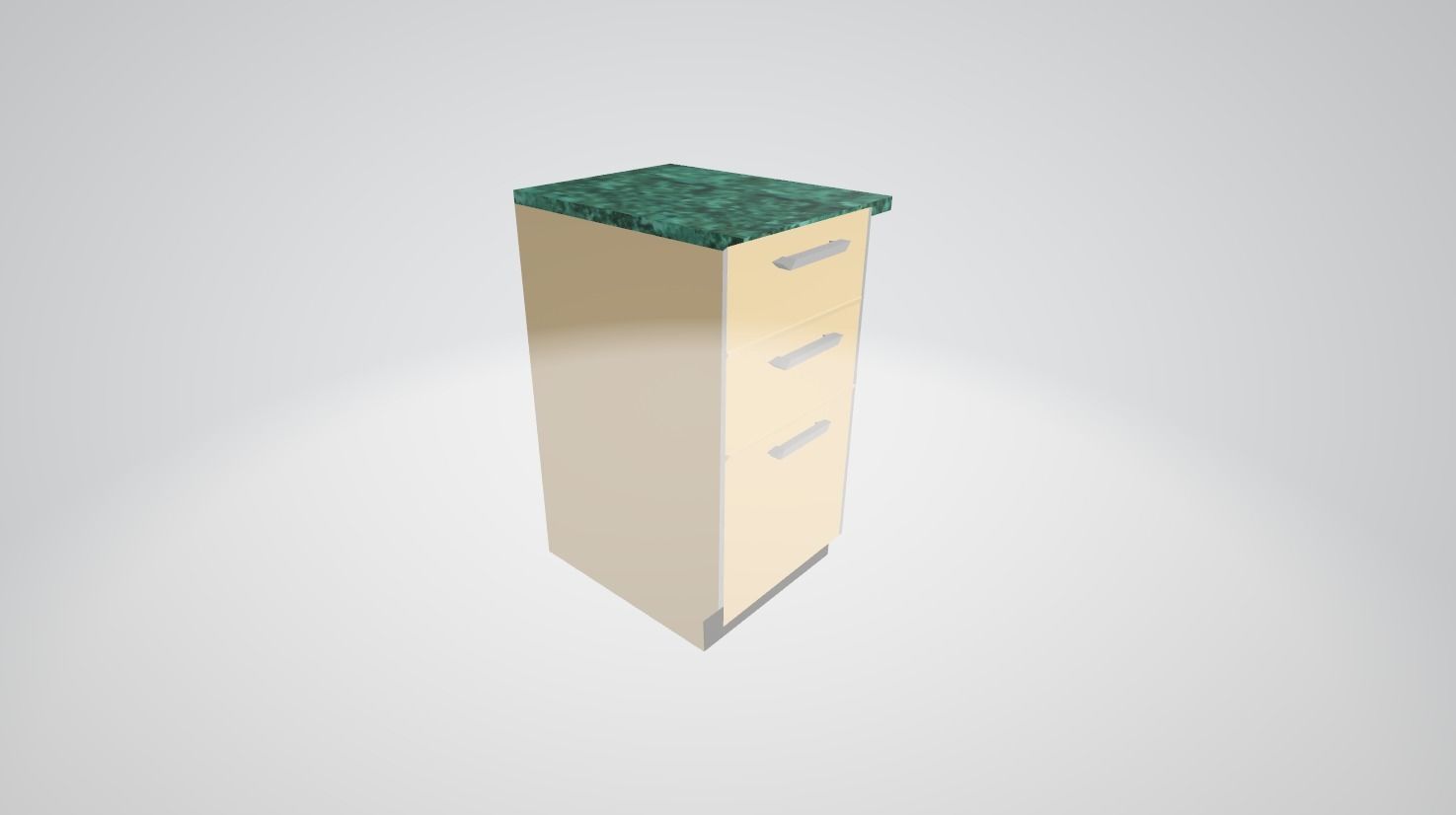 Kitchen Cabinet Low-poly 3D model_3