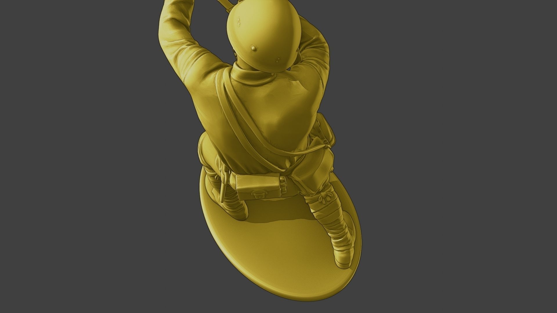 Japanese soldier ww2 Shoot Stand J2 3D print model_16