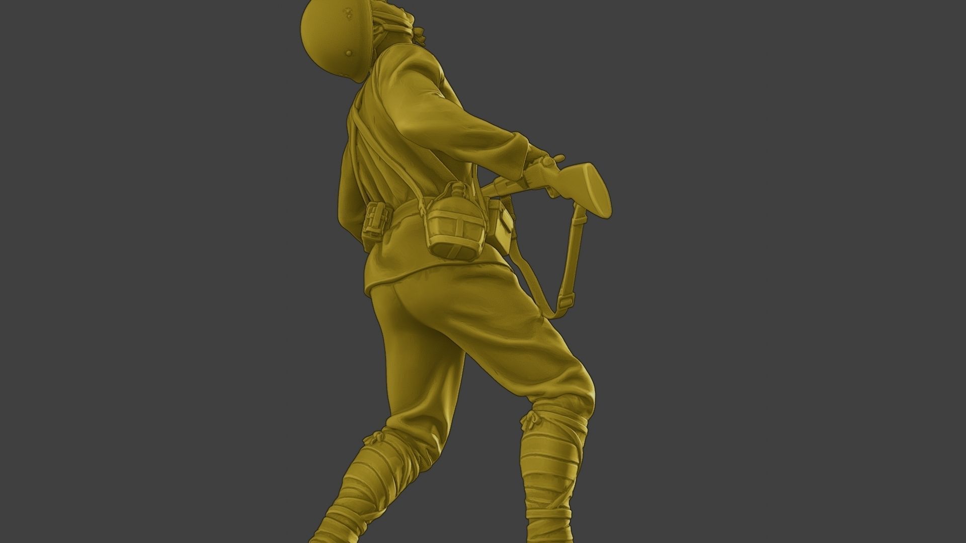 Japanese soldier ww2 Shooted J2 3D print model_29