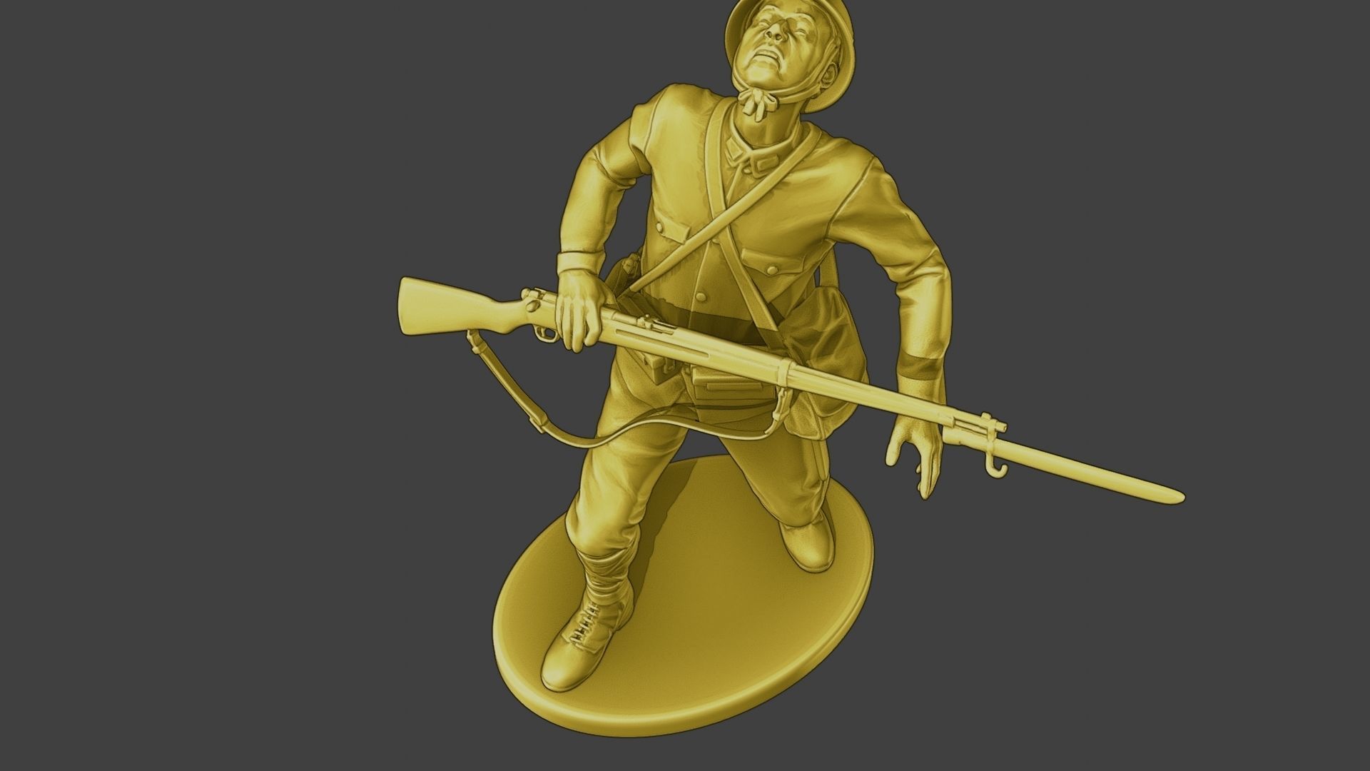 Japanese soldier ww2 Shooted J2 3D print model_15