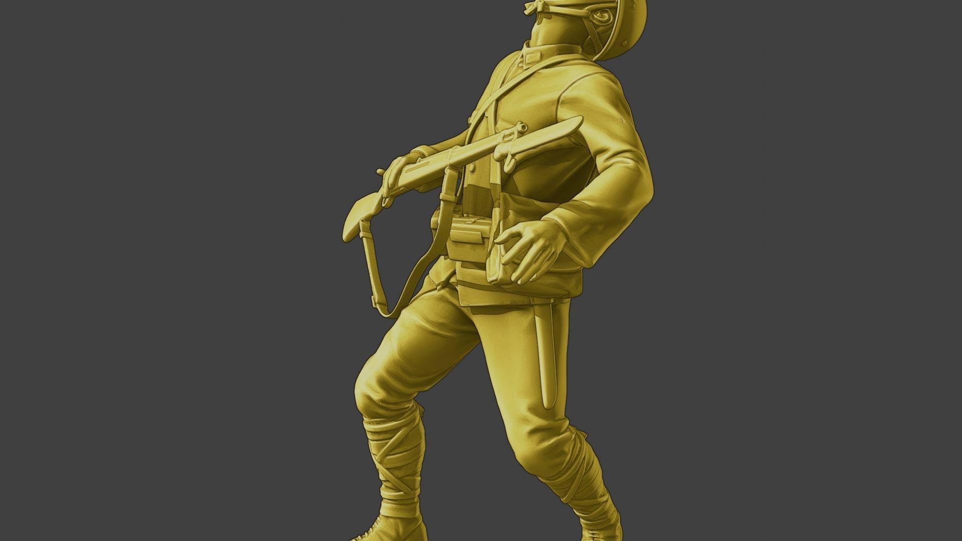 Japanese soldier ww2 Shooted J2 3D print model_26