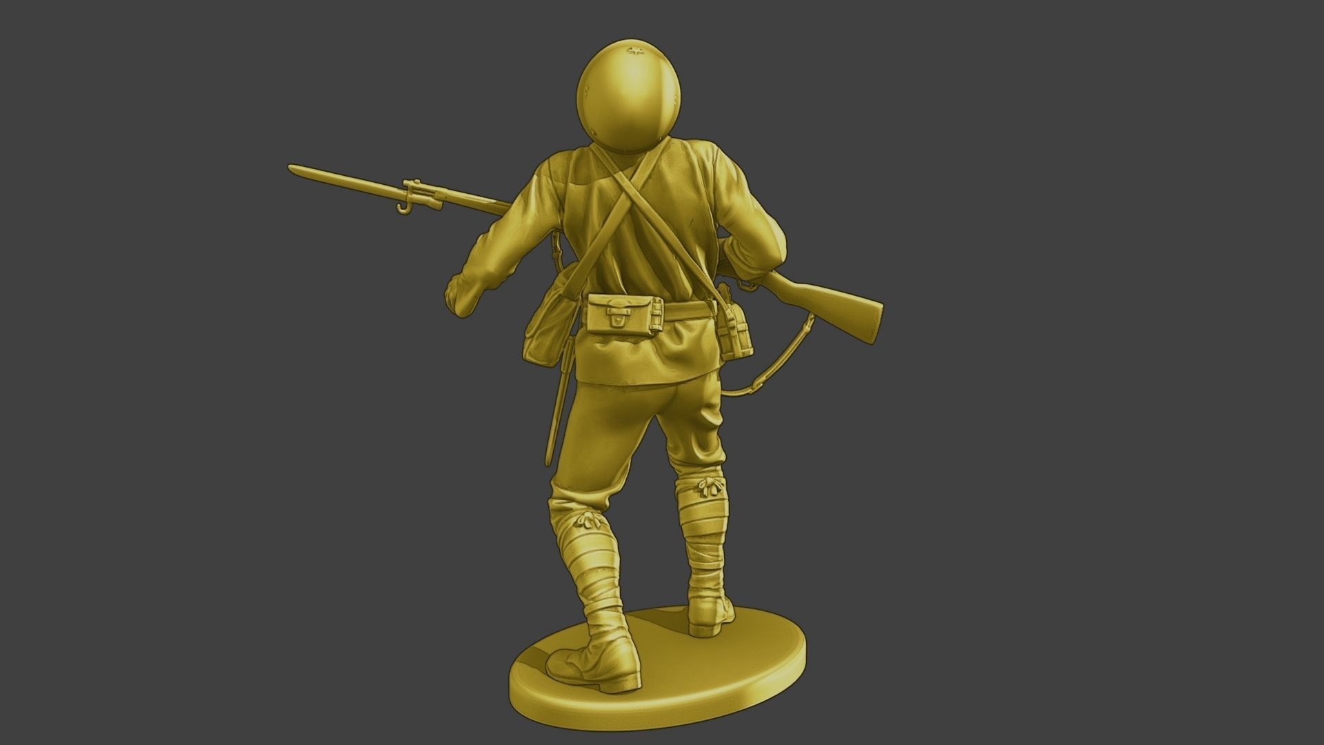 Japanese soldier ww2 Shooted J2 3D print model_7