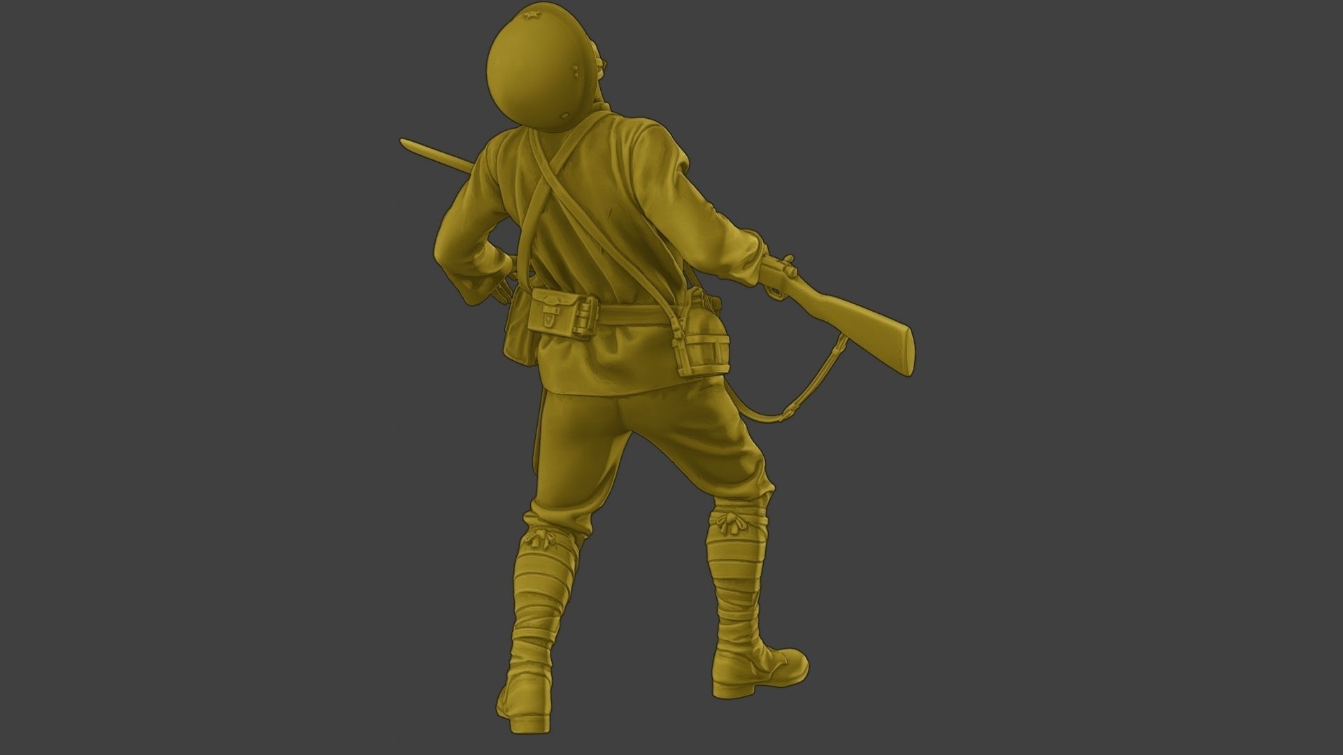 Japanese soldier ww2 Shooted J2 3D print model_31