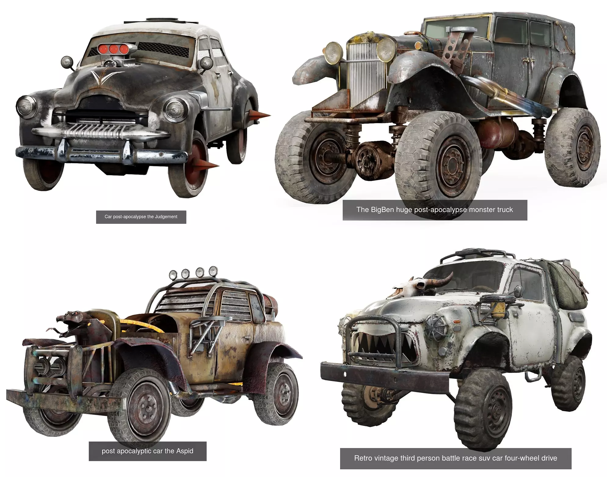 Post-apocalypse car collection with gunholder on it da1 _0