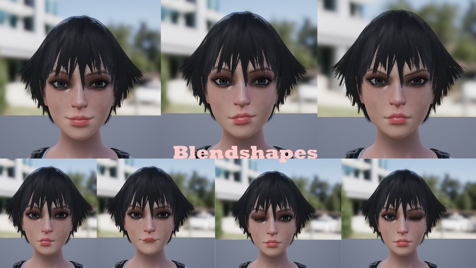 Military Girl V2 Low-poly 3D model_13