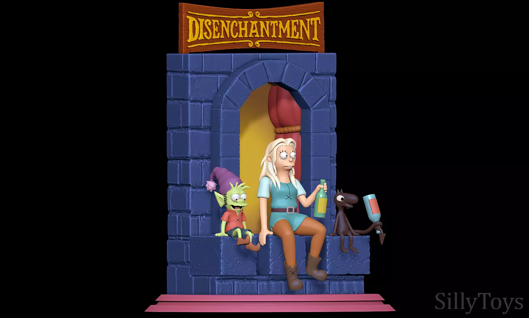 Disenchantment Diorama 3D print model_0