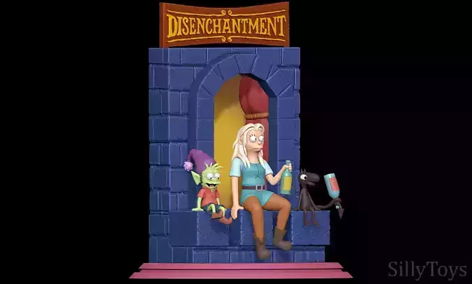 Disenchantment Diorama 3D print model