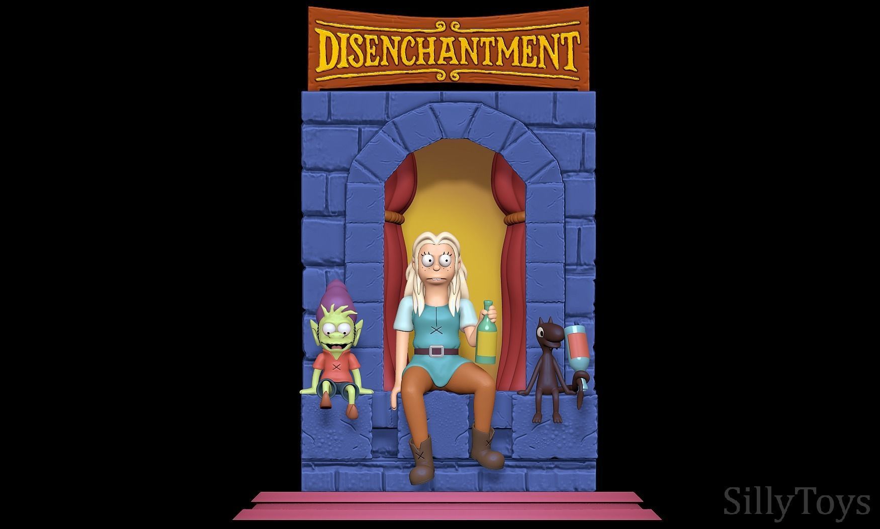 Disenchantment Diorama 3D print model_1