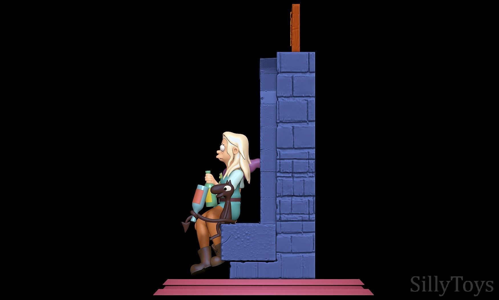 Disenchantment Diorama 3D print model_3