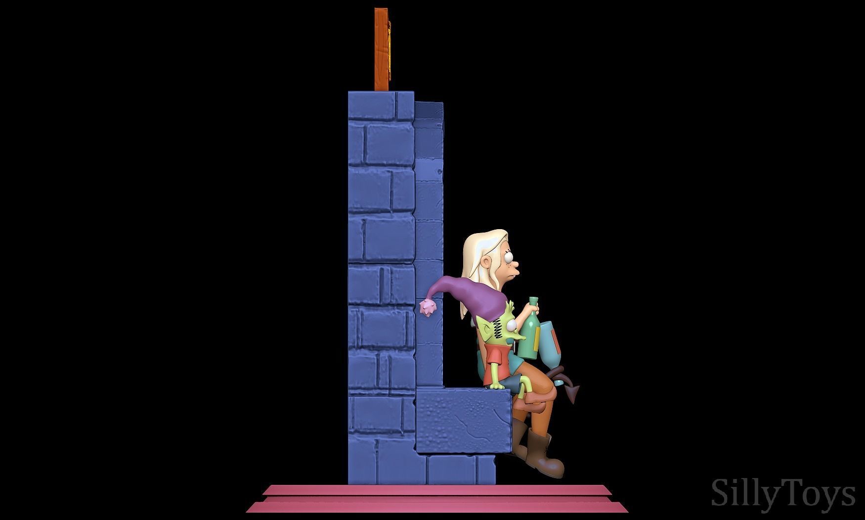 Disenchantment Diorama 3D print model_5