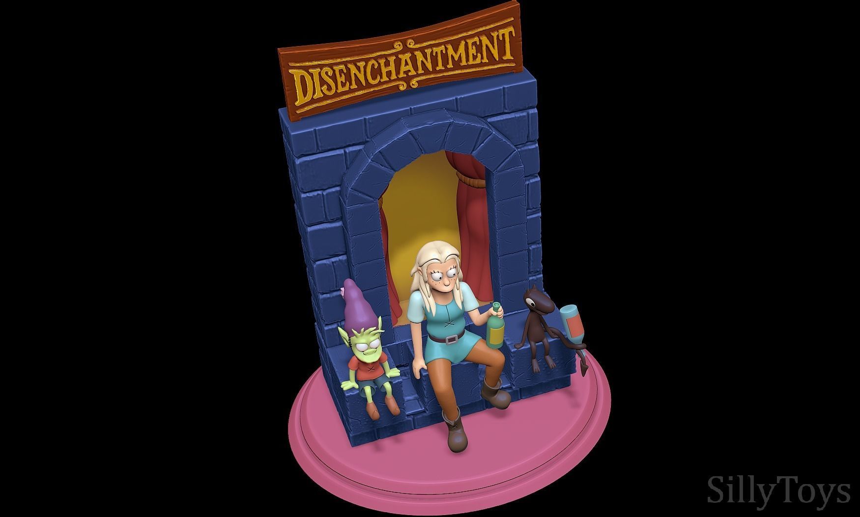Disenchantment Diorama 3D print model_6