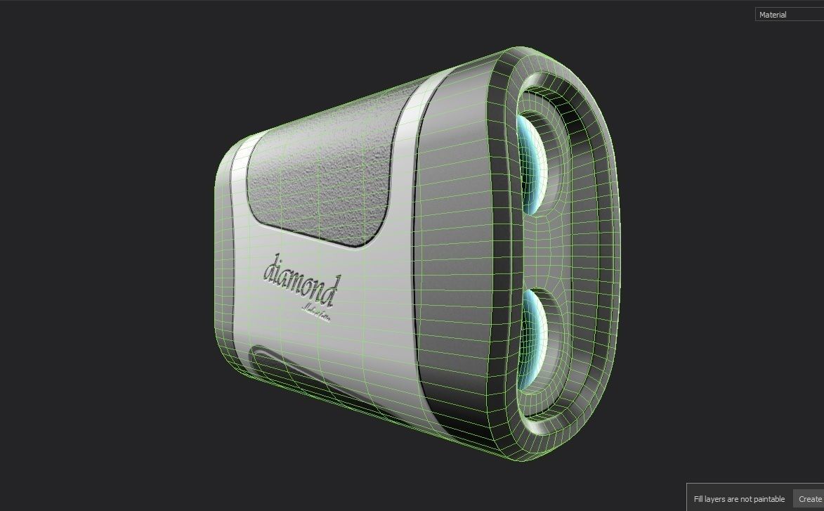Laser Rangefinder m01 Low-poly 3D model_1