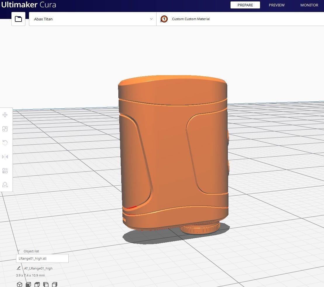 Laser Rangefinder m01 Low-poly 3D model_2