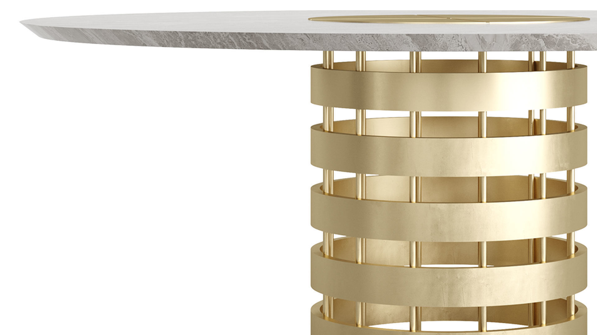 Conrad Dining Round Table by Rossato 3D model_2