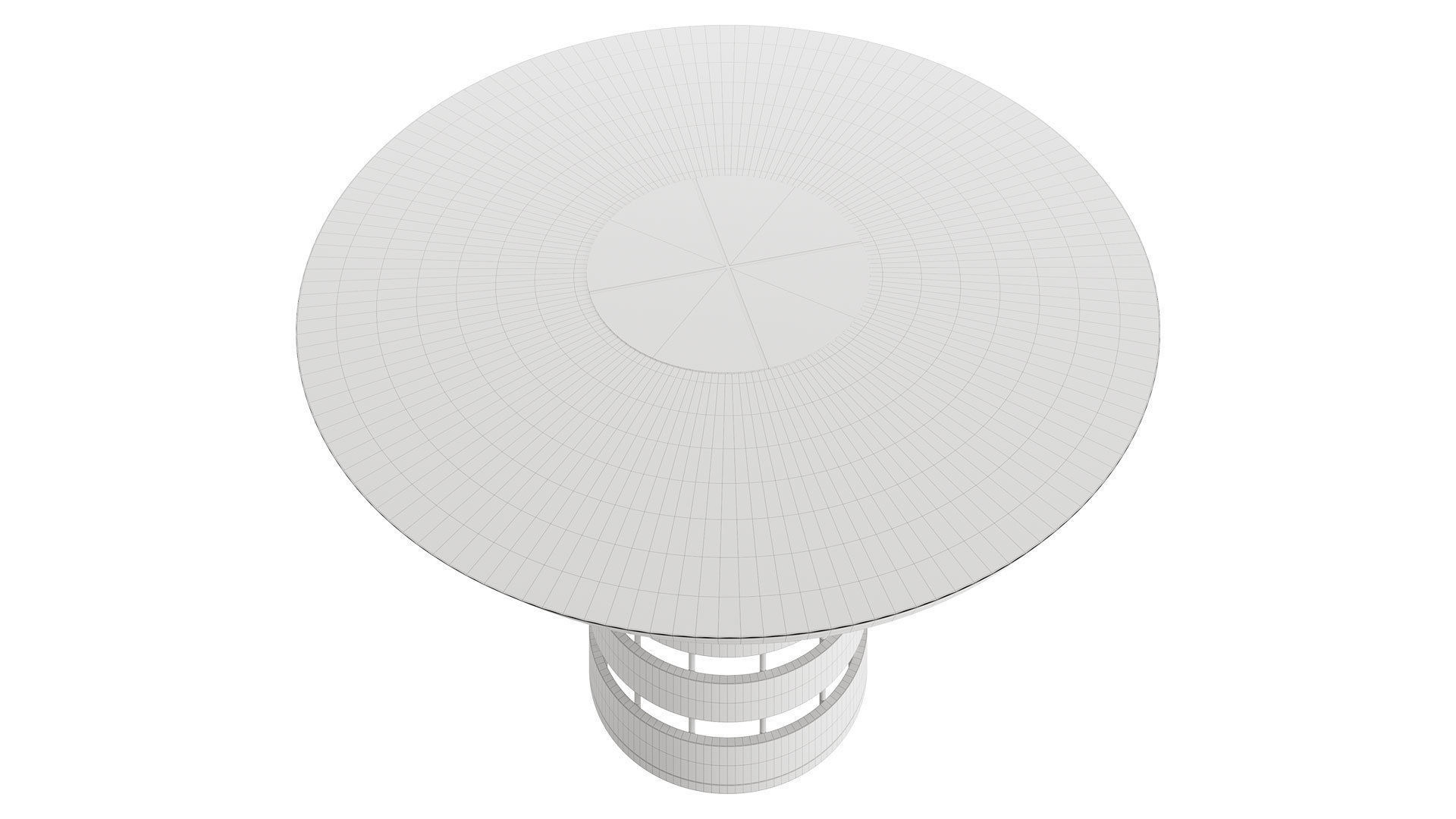 Conrad Dining Round Table by Rossato 3D model_4