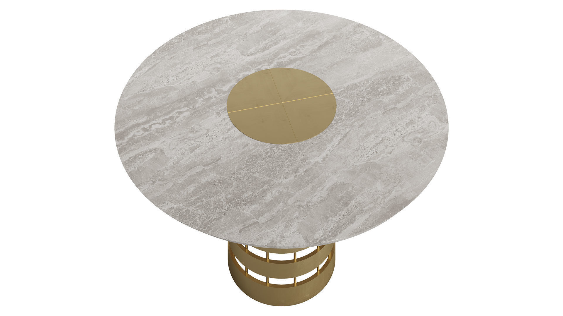 Conrad Dining Round Table by Rossato 3D model_3