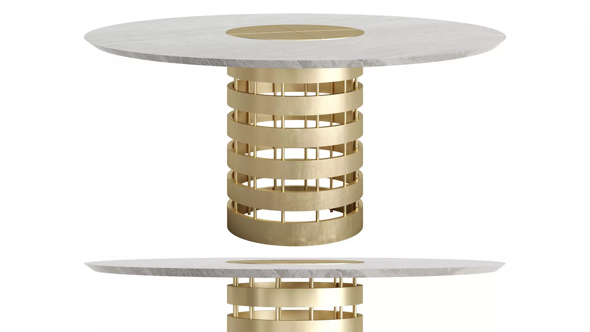 Conrad Dining Round Table by Rossato 3D model_0