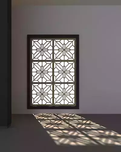 3d screen wooden ceiling with pattern