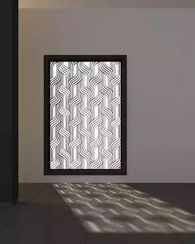 3d screen geometric pattern