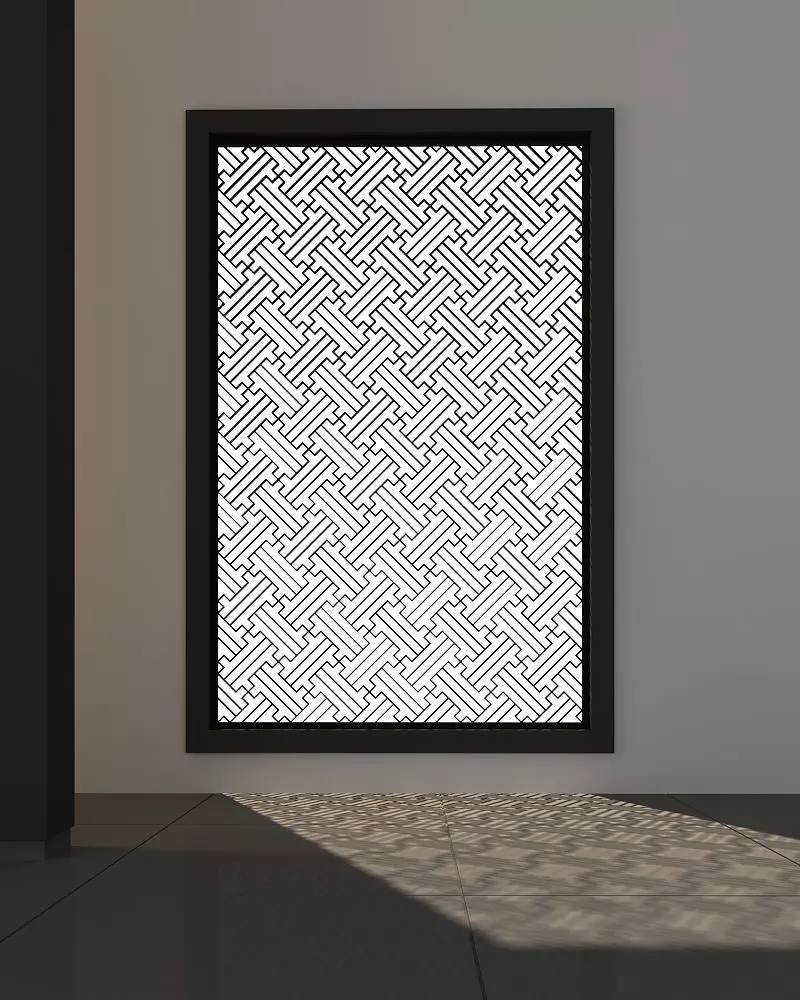 3d screen frame Low-poly 3D model