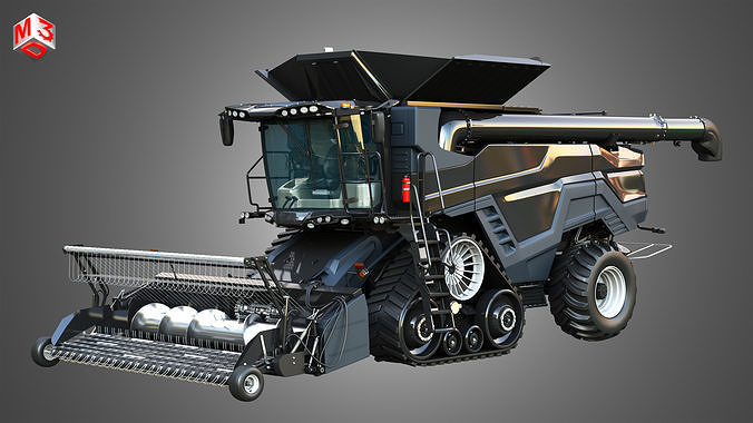 IDEAL -  Combine Harvester - Forage Harvester Head 3D model