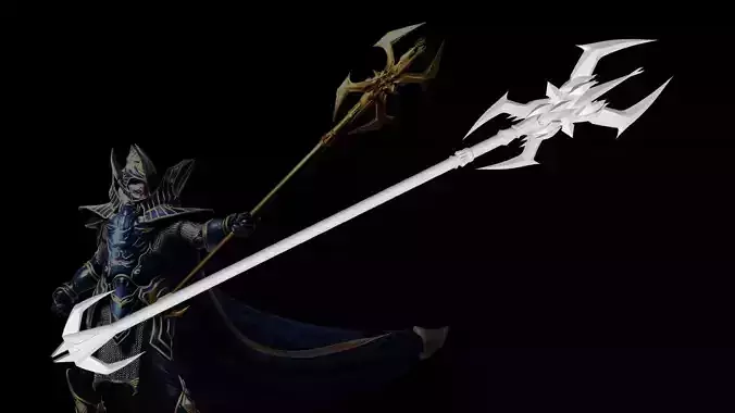 Divine Staff of Archangel MU Online 3D print model