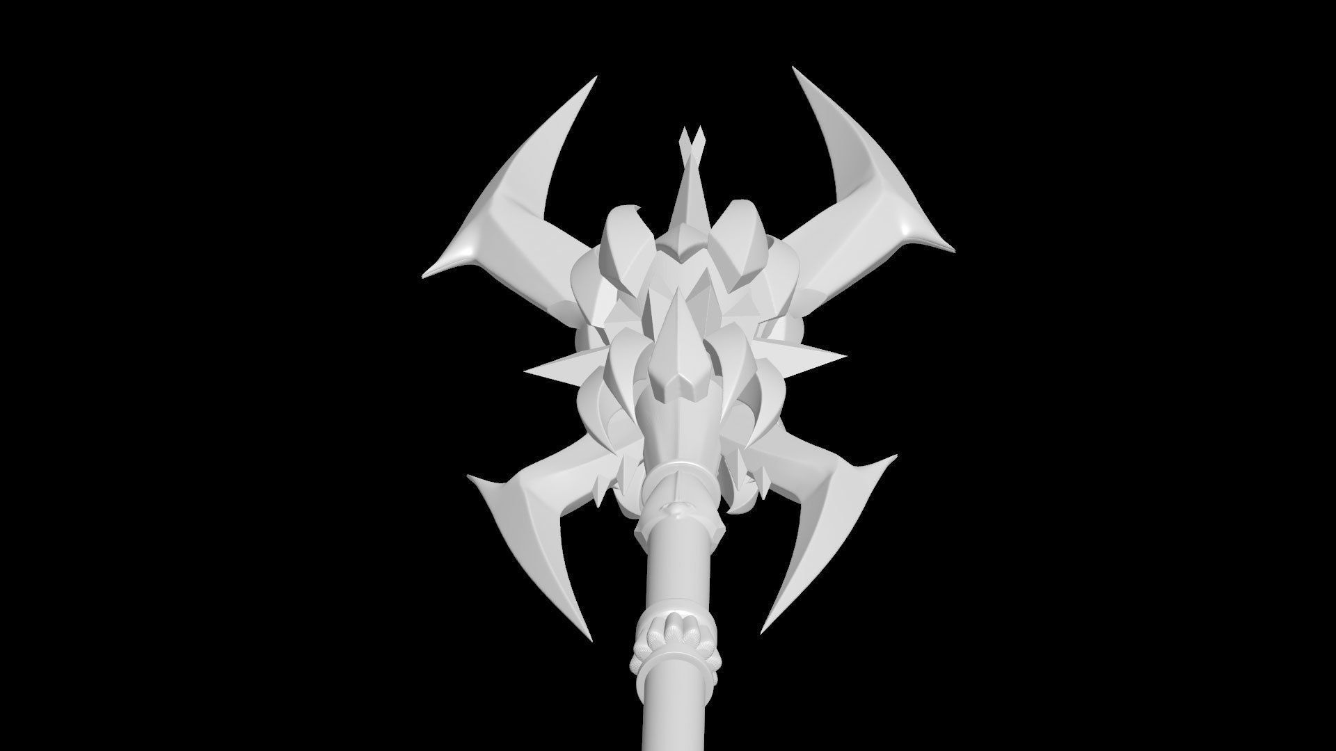 Divine Staff of Archangel MU Online 3D print model_3