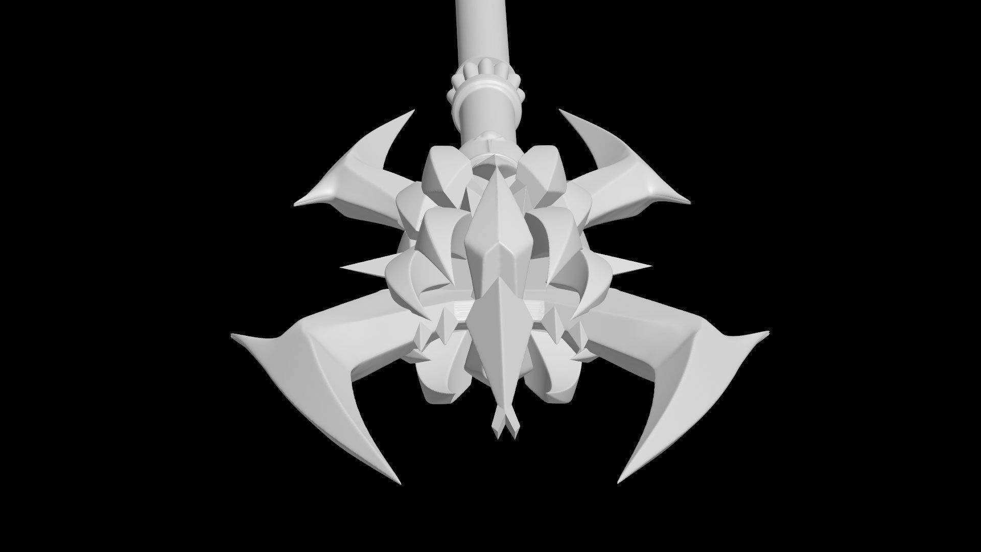 Divine Staff of Archangel MU Online 3D print model_4