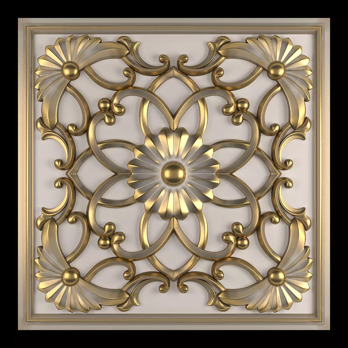 Decorative Wall Panel 04 3D model_0