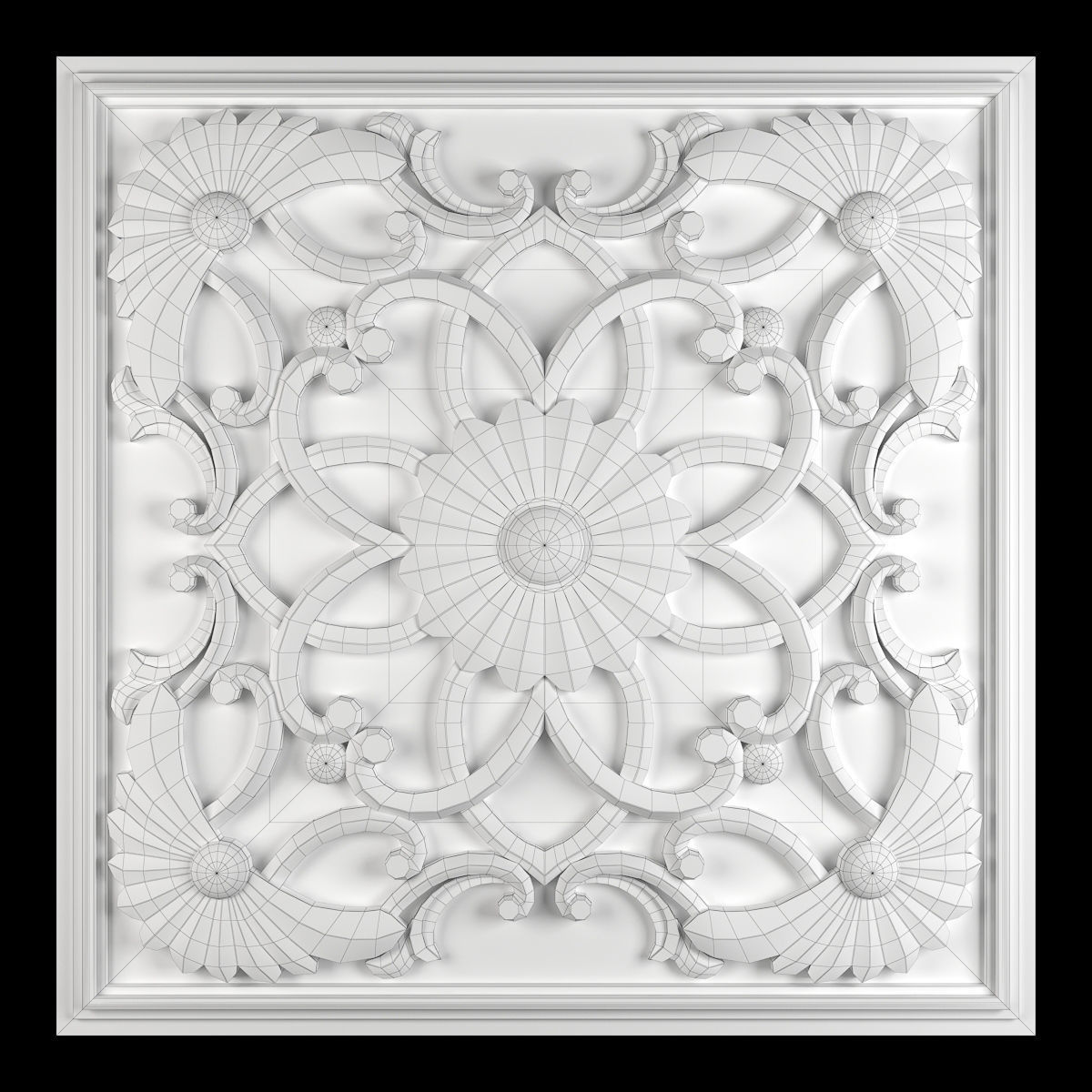 Decorative Wall Panel 04 3D model_3