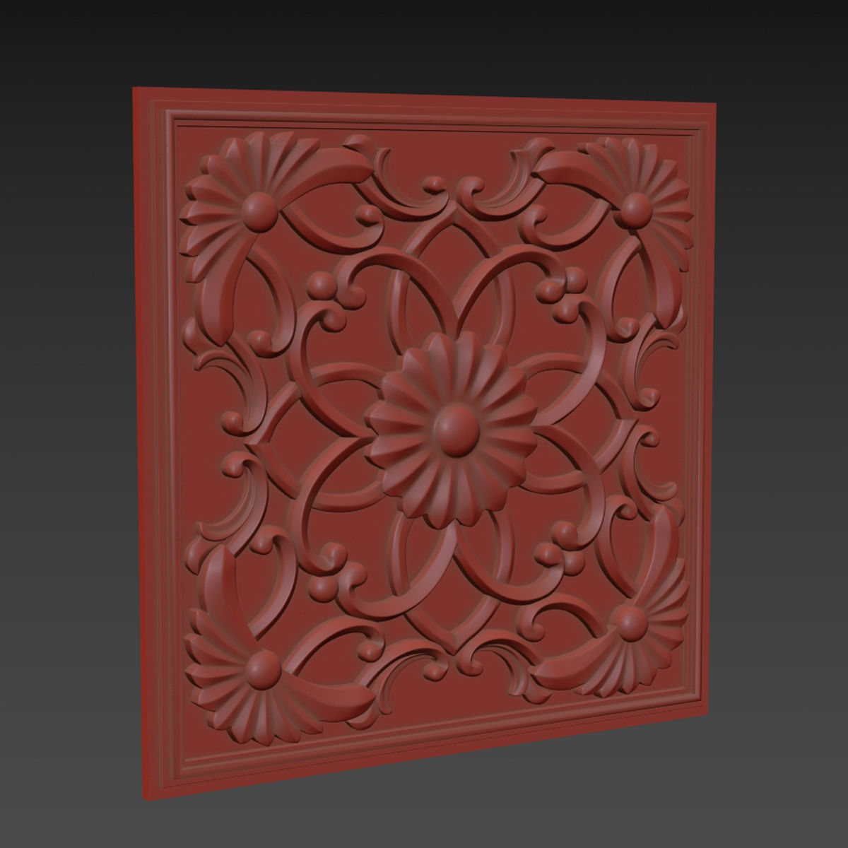 Decorative Wall Panel 04 3D model_4