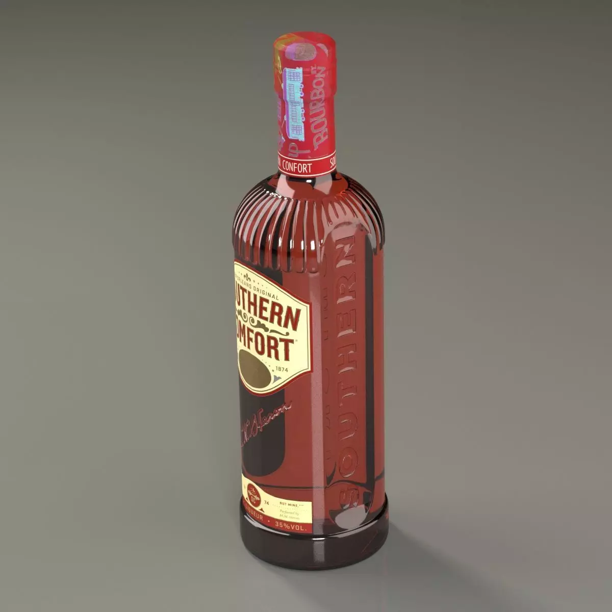 Southern Comfort Bottle 3D model_0