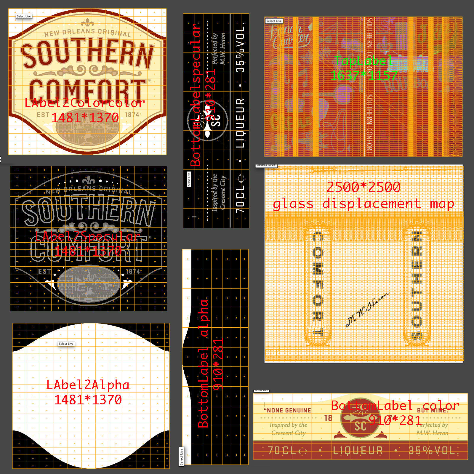 Southern Comfort Bottle 3D model_11
