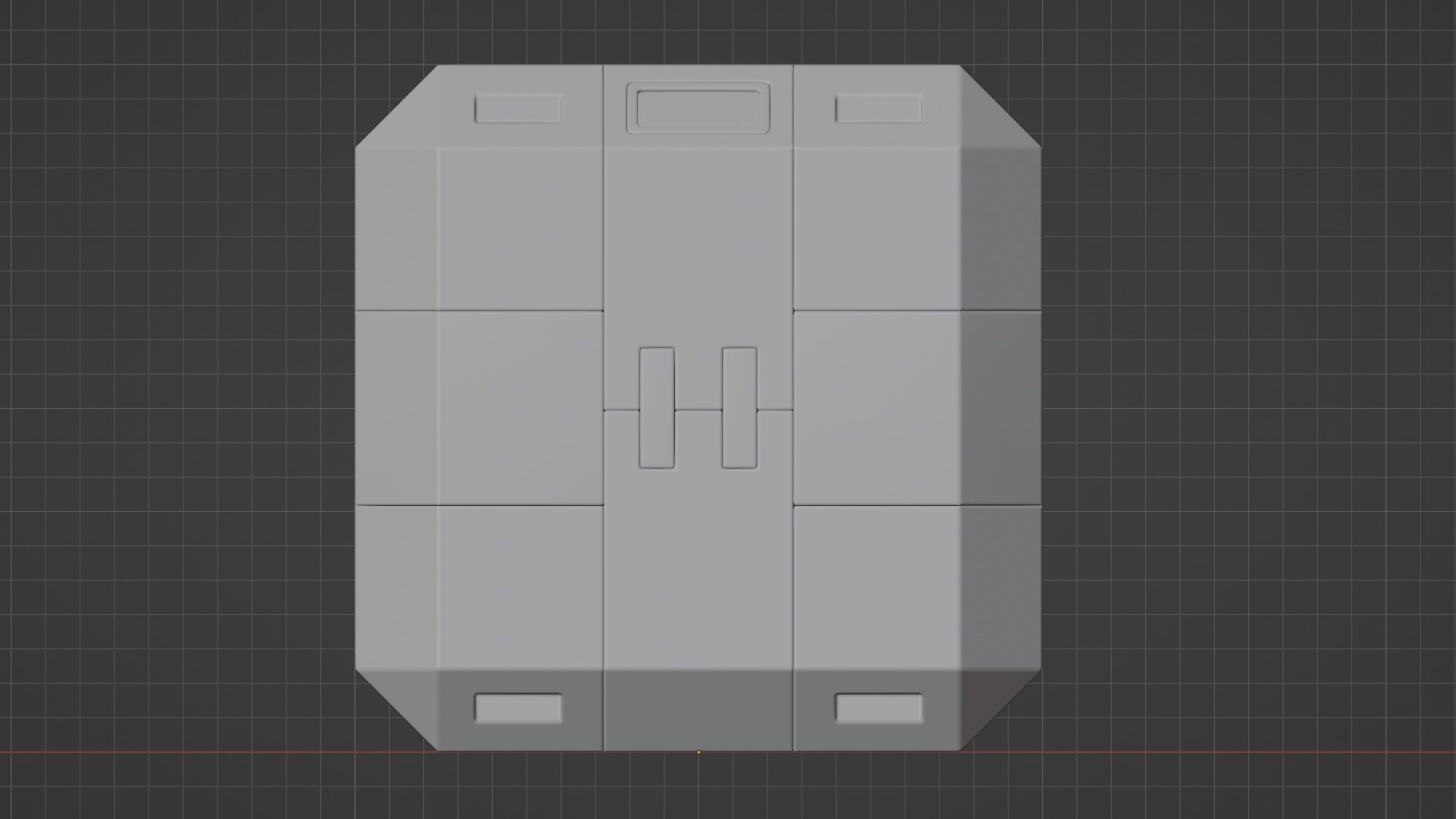 Sci-Fi Crate Low-poly 3D model_18