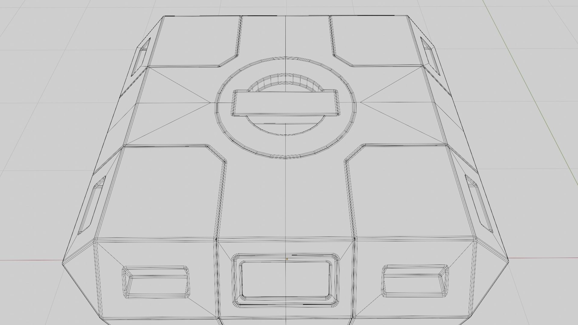 Sci-Fi Crate Low-poly 3D model_14