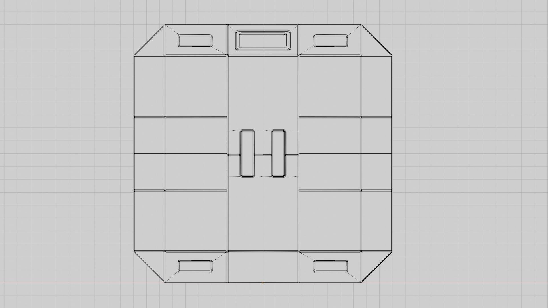 Sci-Fi Crate Low-poly 3D model_17