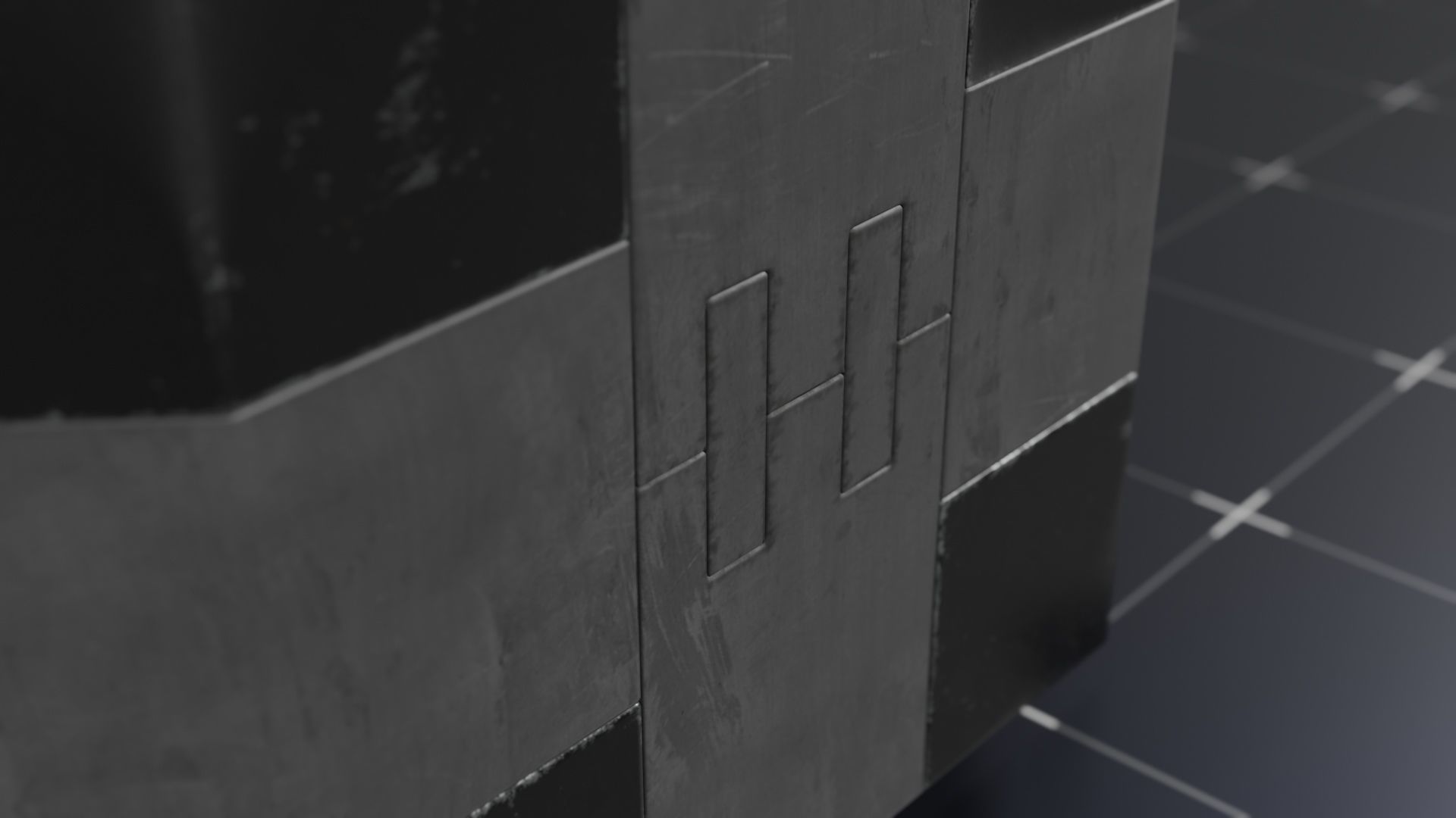 Sci-Fi Crate Low-poly 3D model_11