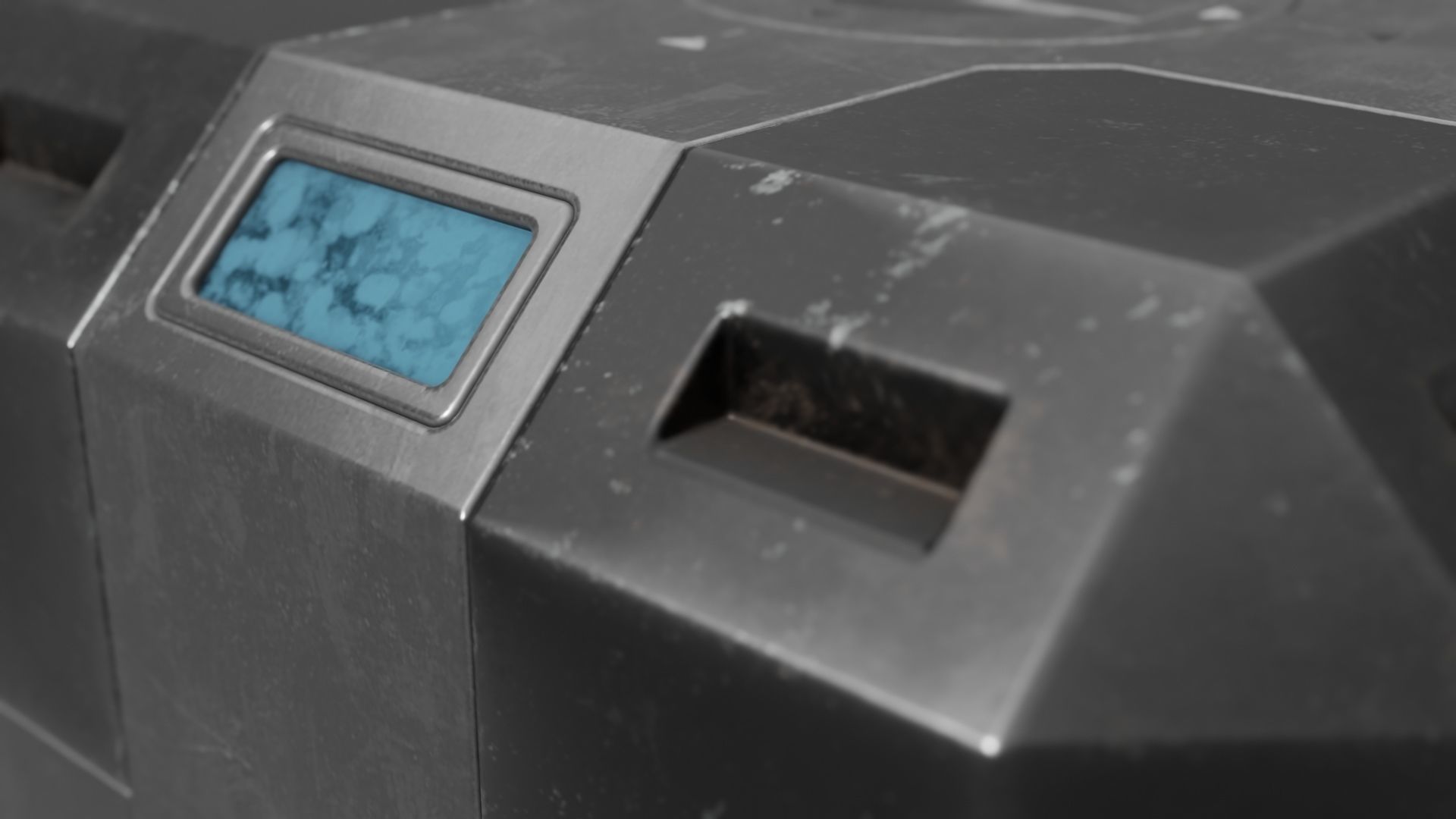 Sci-Fi Crate Low-poly 3D model_9