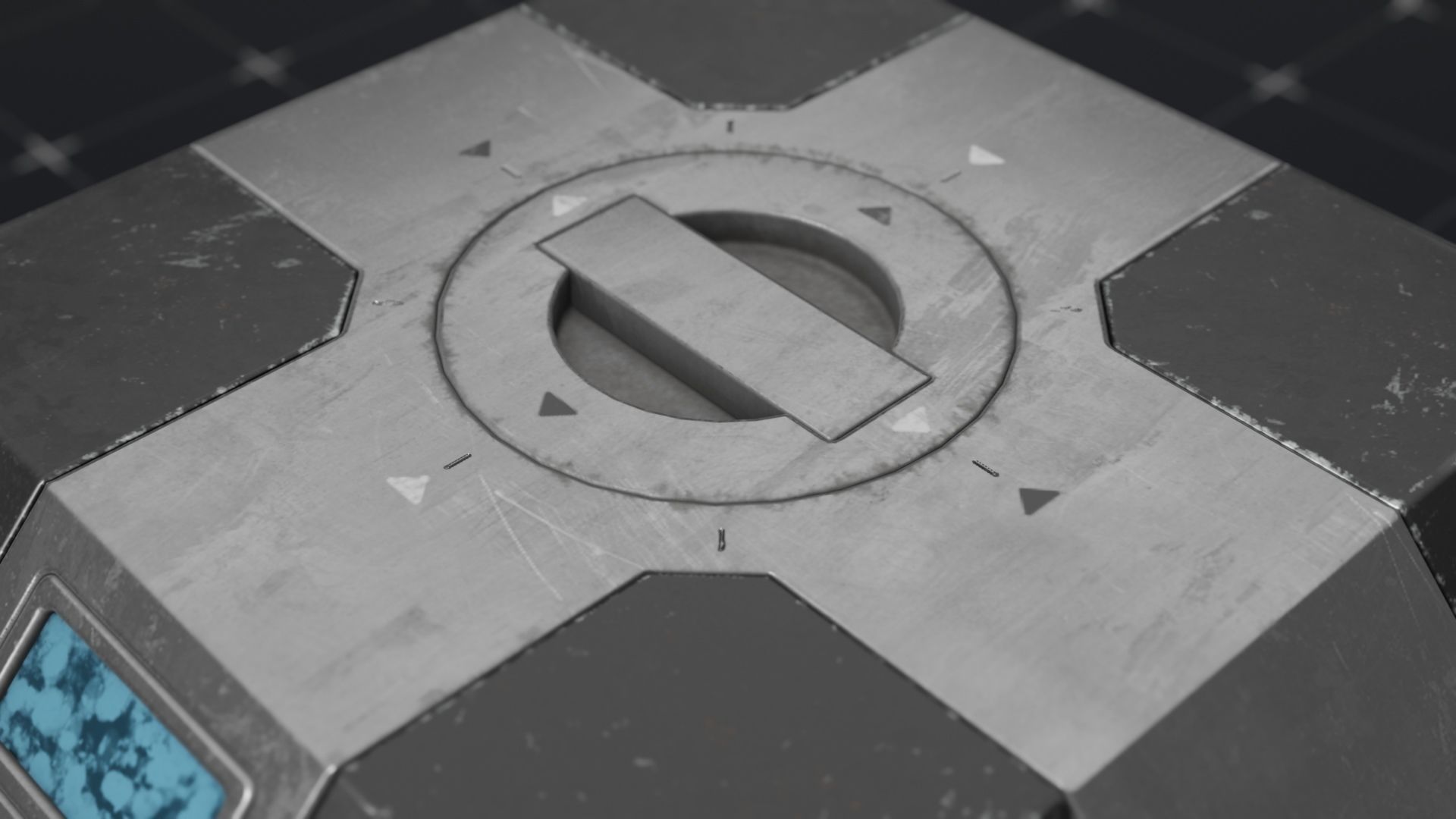 Sci-Fi Crate Low-poly 3D model_10