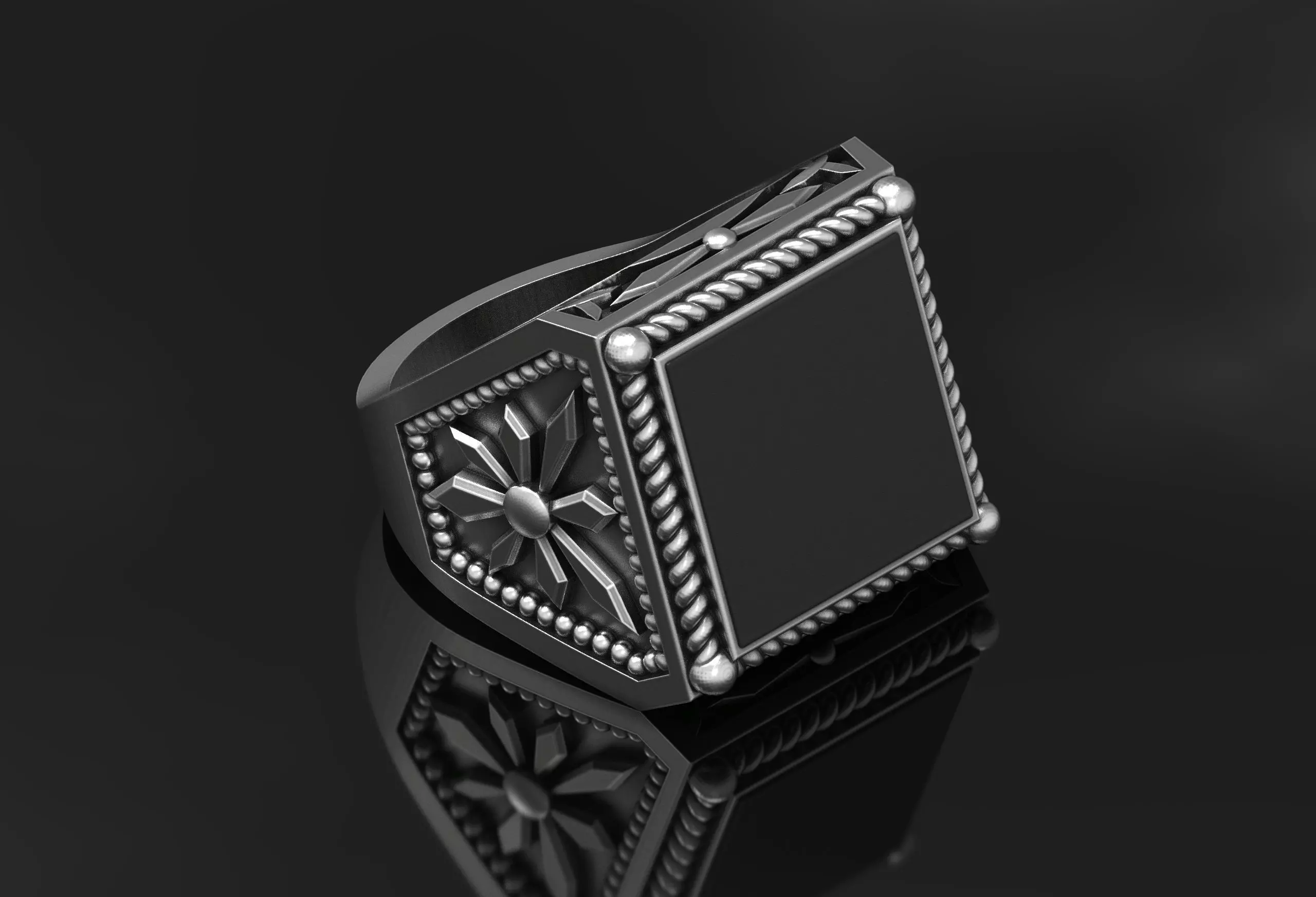 Mens Ring 3D print model_0