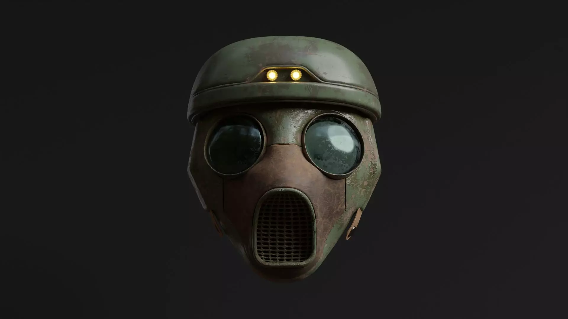 Helmet Sci-fi Gas Mask Visor Free 3D model
