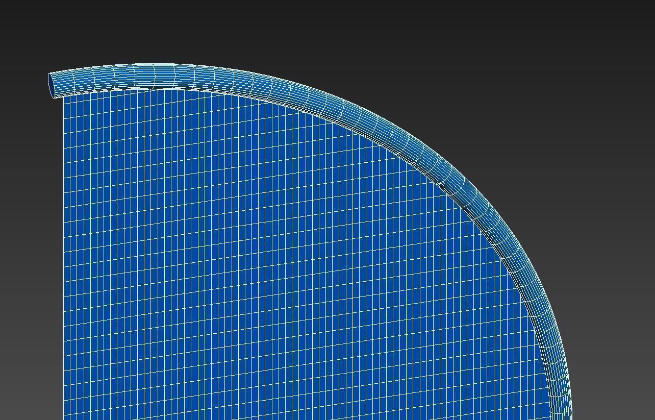 Flags banner stand 3D model_14