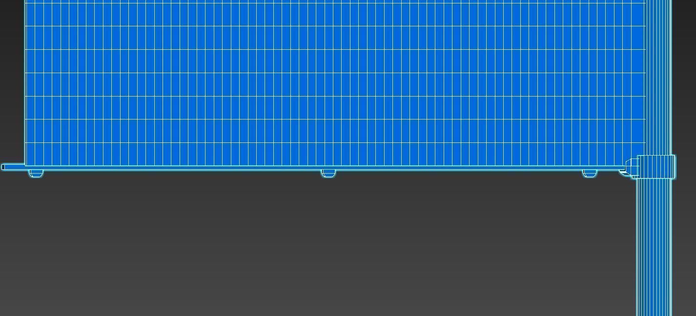 Flags banner stand 3D model_17